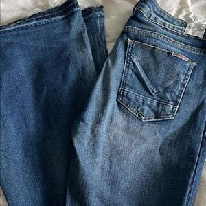 Hudson Jeans Dark Blue Straight flair leg Denim